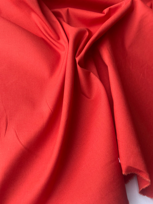Poplin stretch prestige burnt orange