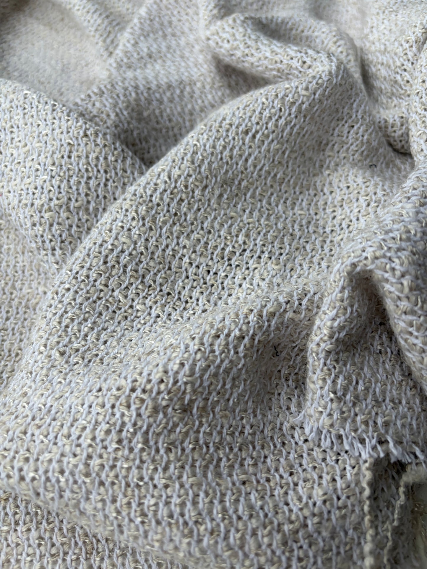 FREDO 004 cotton tweed Chanel style white/silver