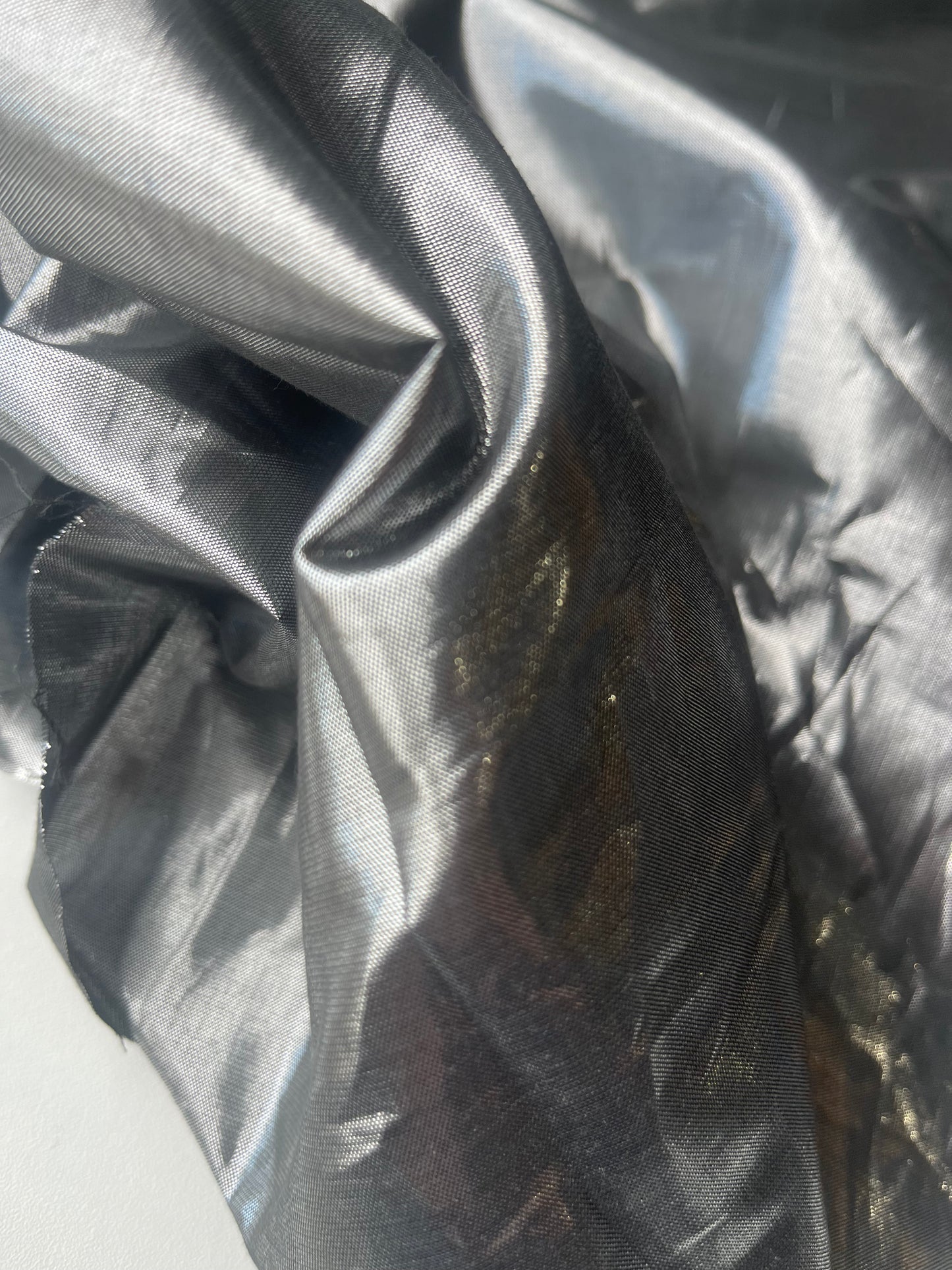 APOLLO 002 voile cotton/metalic silver