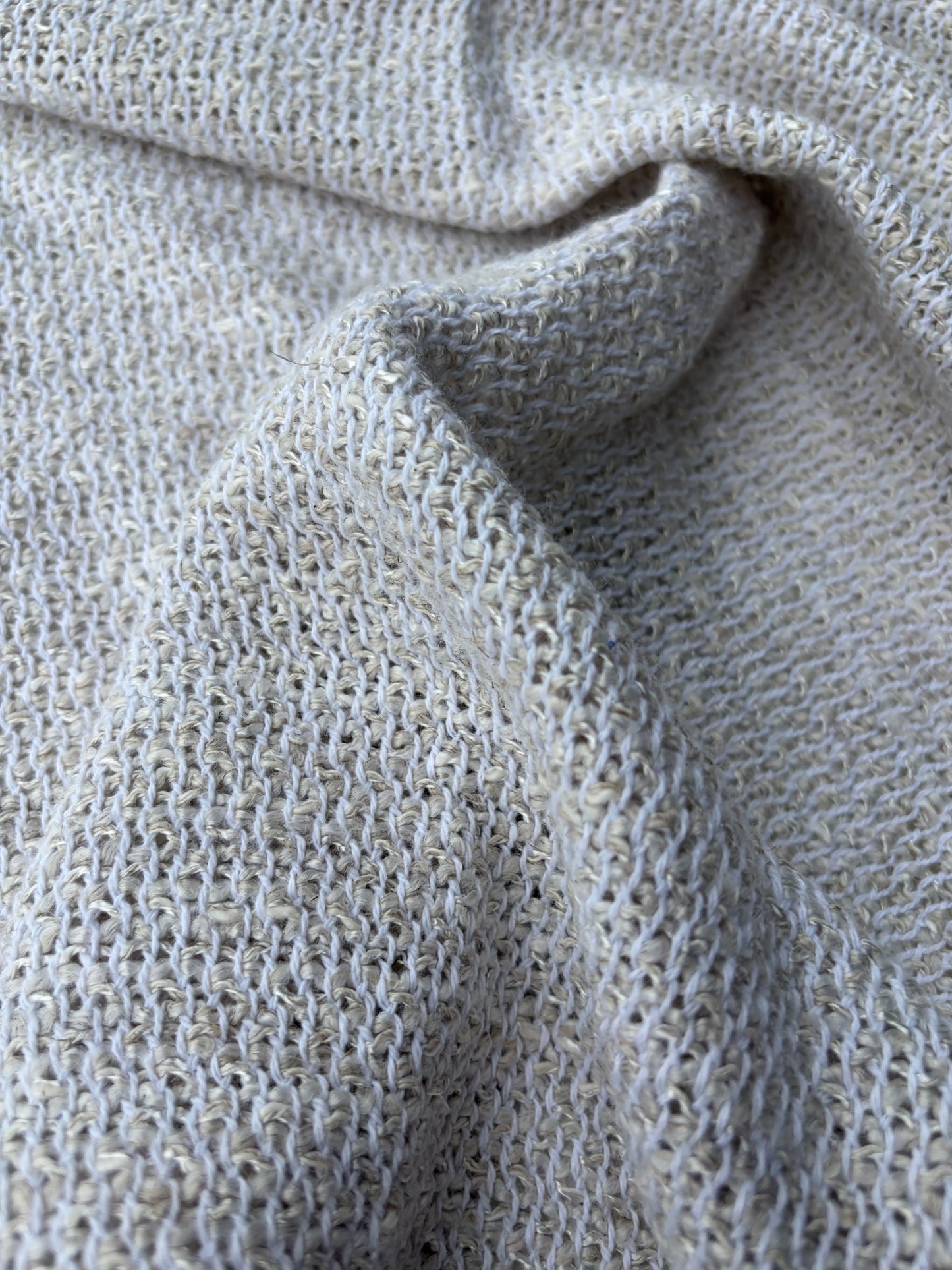 FREDO 004 cotton tweed Chanel style white/silver