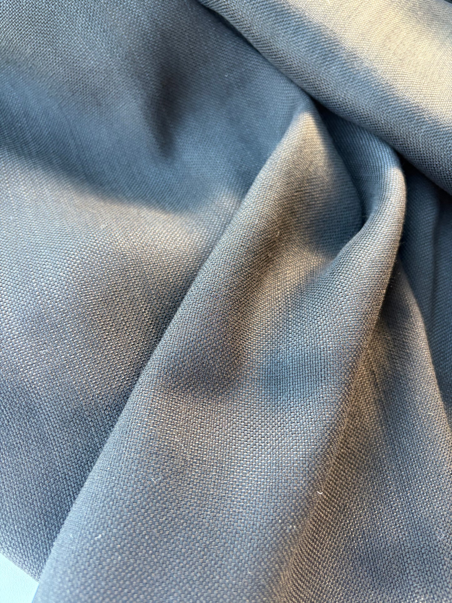 LORO 015 striped black panama weaving wool