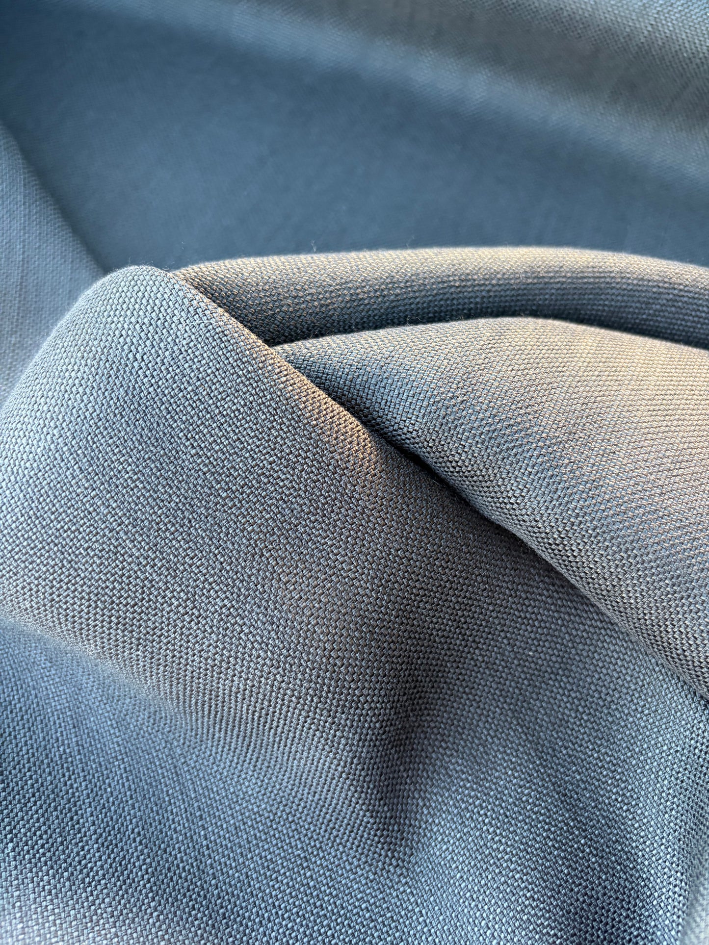 LORO 015 striped black panama weaving wool