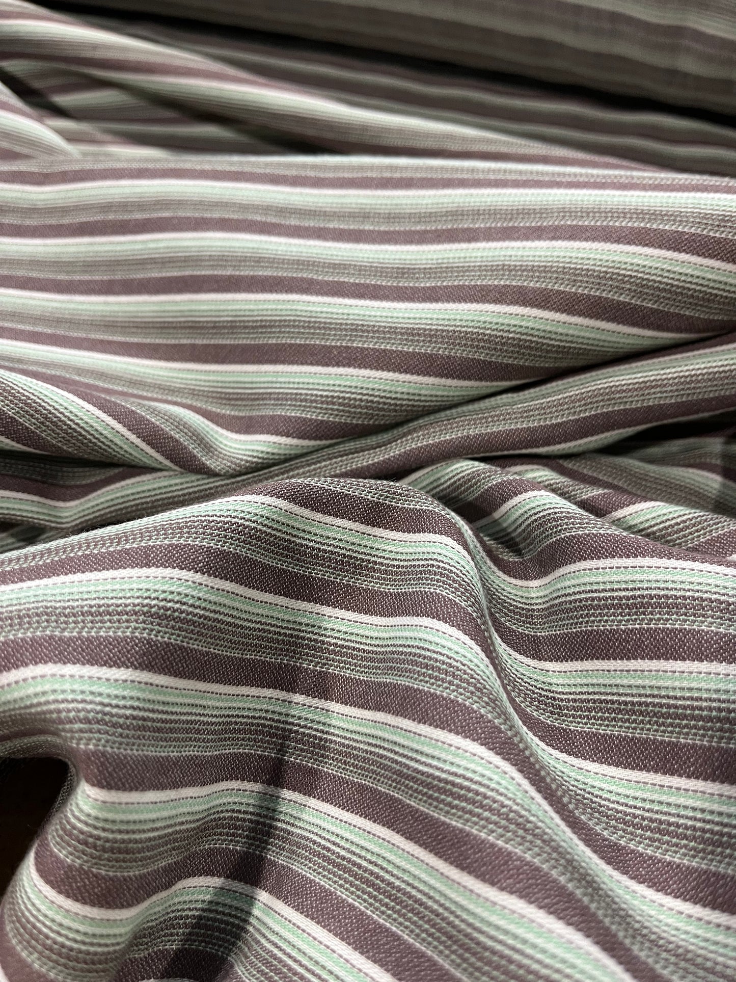 H01 Zorba #07 washed cotton stripes grey/green