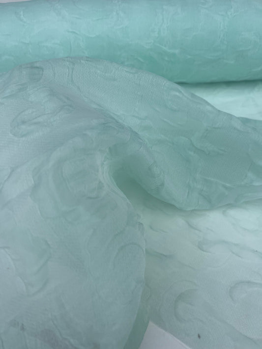 BONOTTO 033 lace organza aqua green