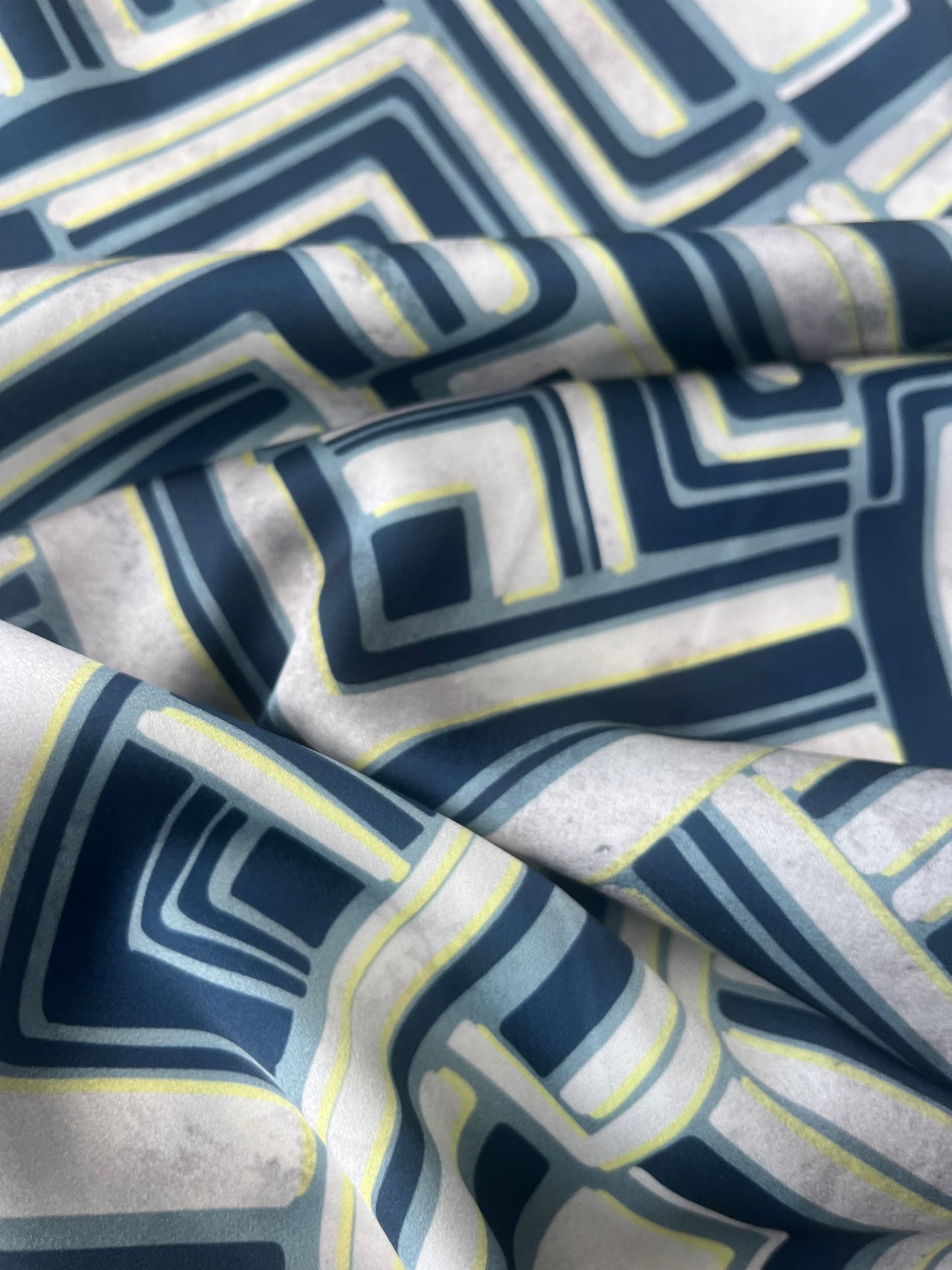 APOLLO 006 silky satin African geometric tiles