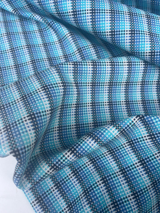 BONOTTO 034 heavy cotton jacquard check stretch