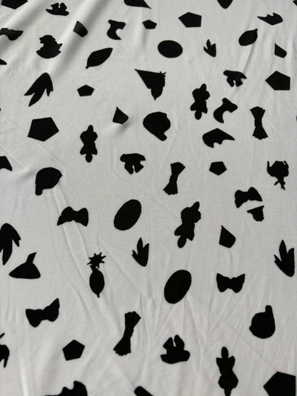 PC FREDO 008 travel jersey black/white print