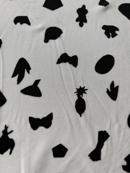 PC FREDO 008 travel jersey black/white print