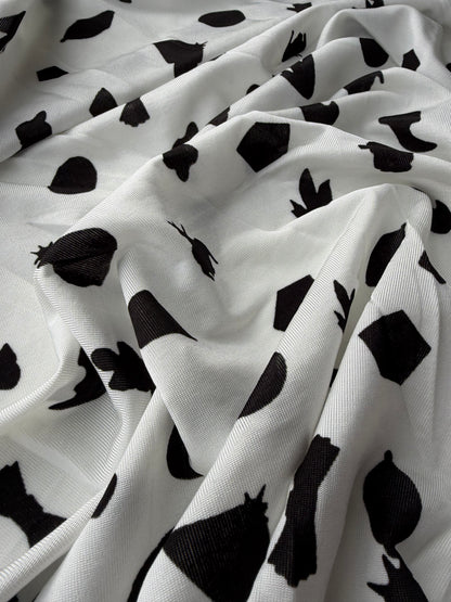 PC FREDO 008 travel jersey black/white print