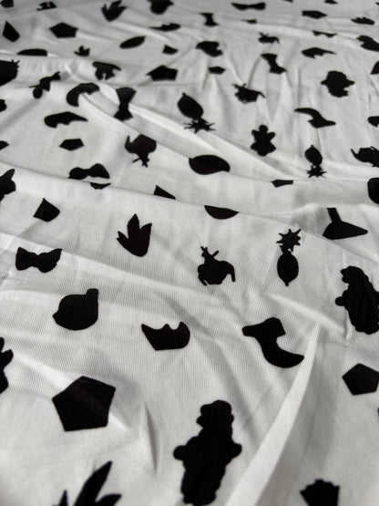 PC FREDO 008 travel jersey black/white print