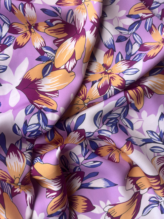APOLLO 009 silky satin funky flowers