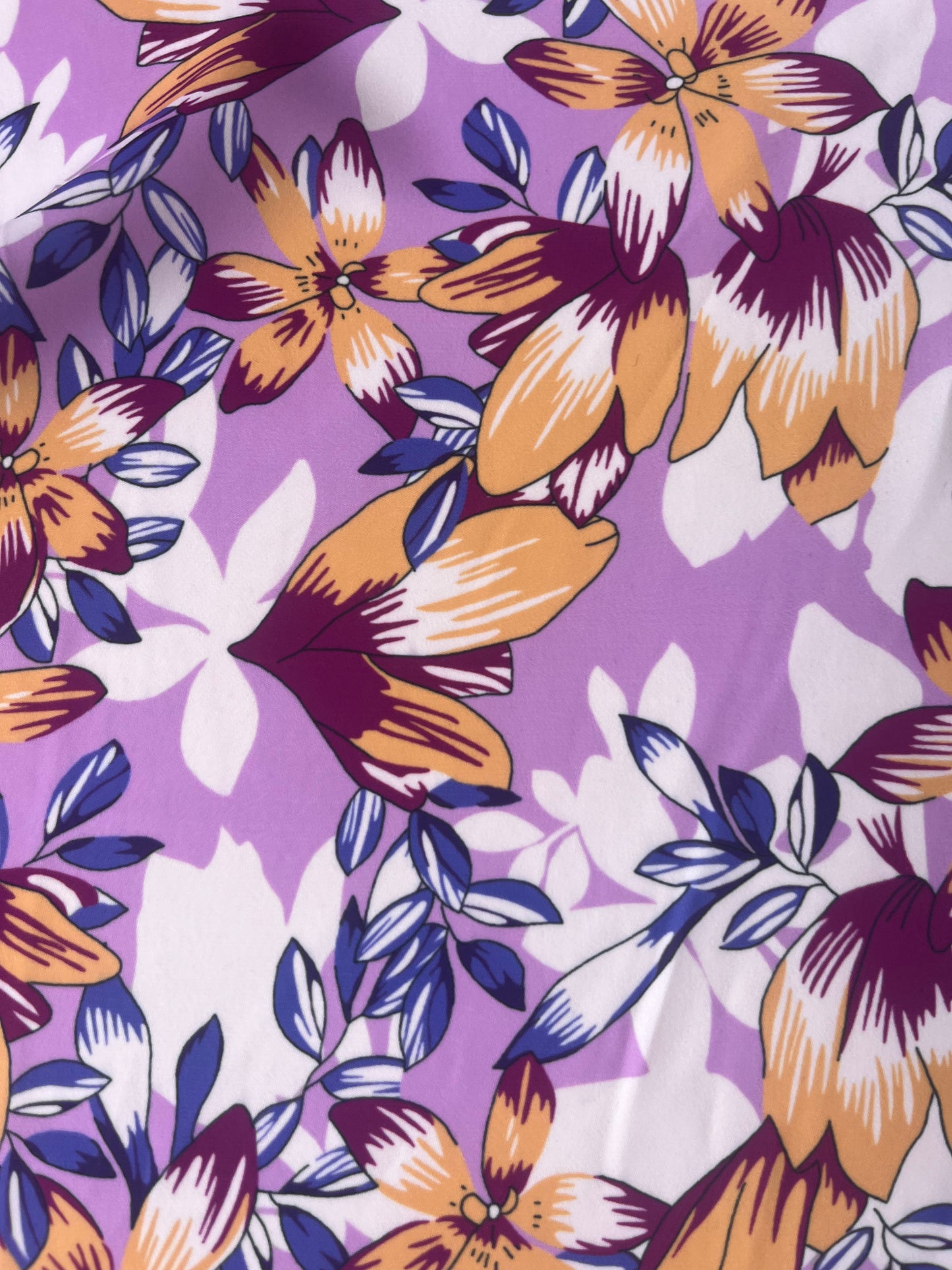 APOLLO 009 silky satin funky flowers