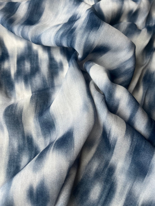 APOLLO 012 cotton gauze fine tie-dye print
