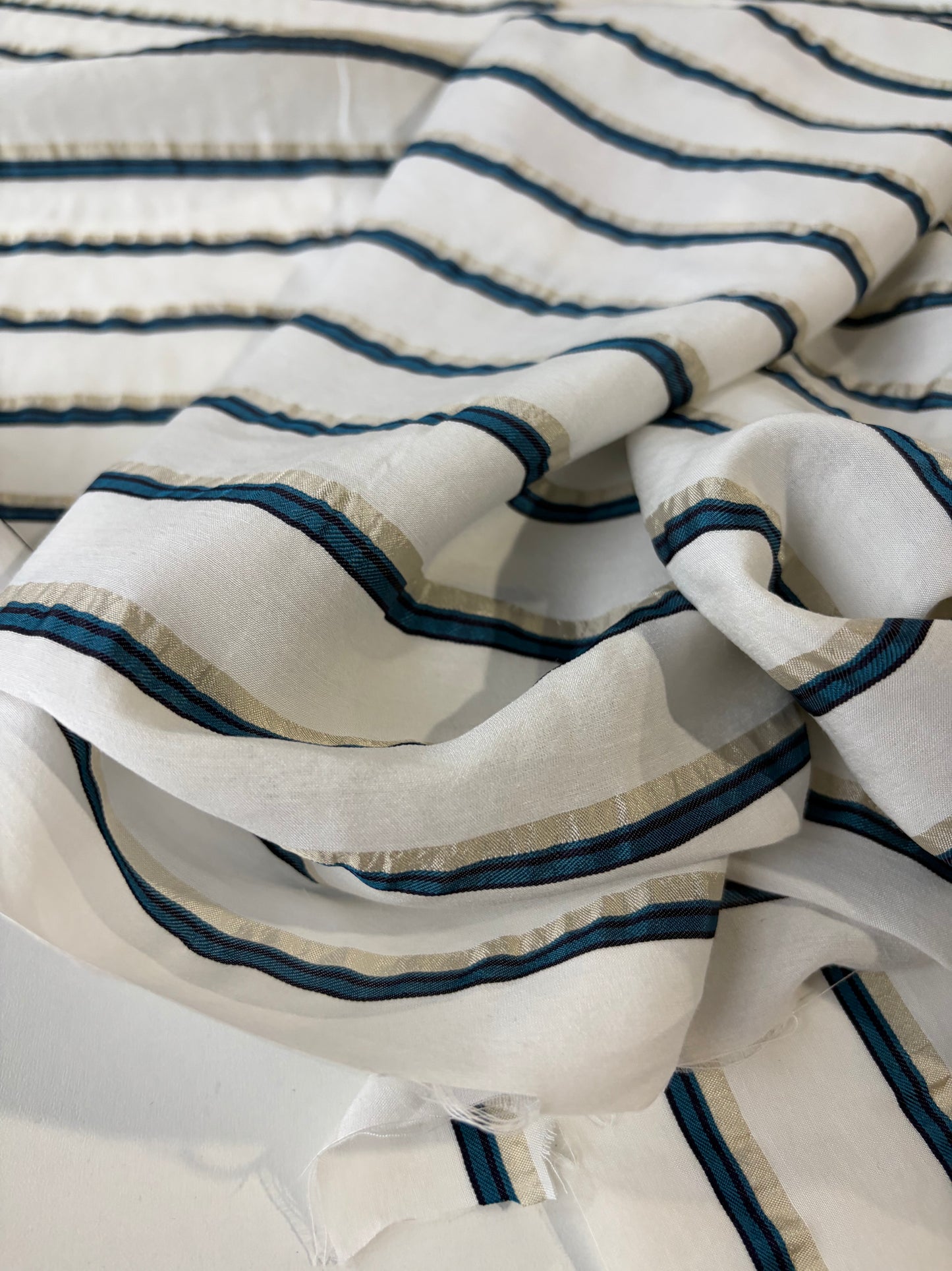 FREDO 013 viscose silk stripes