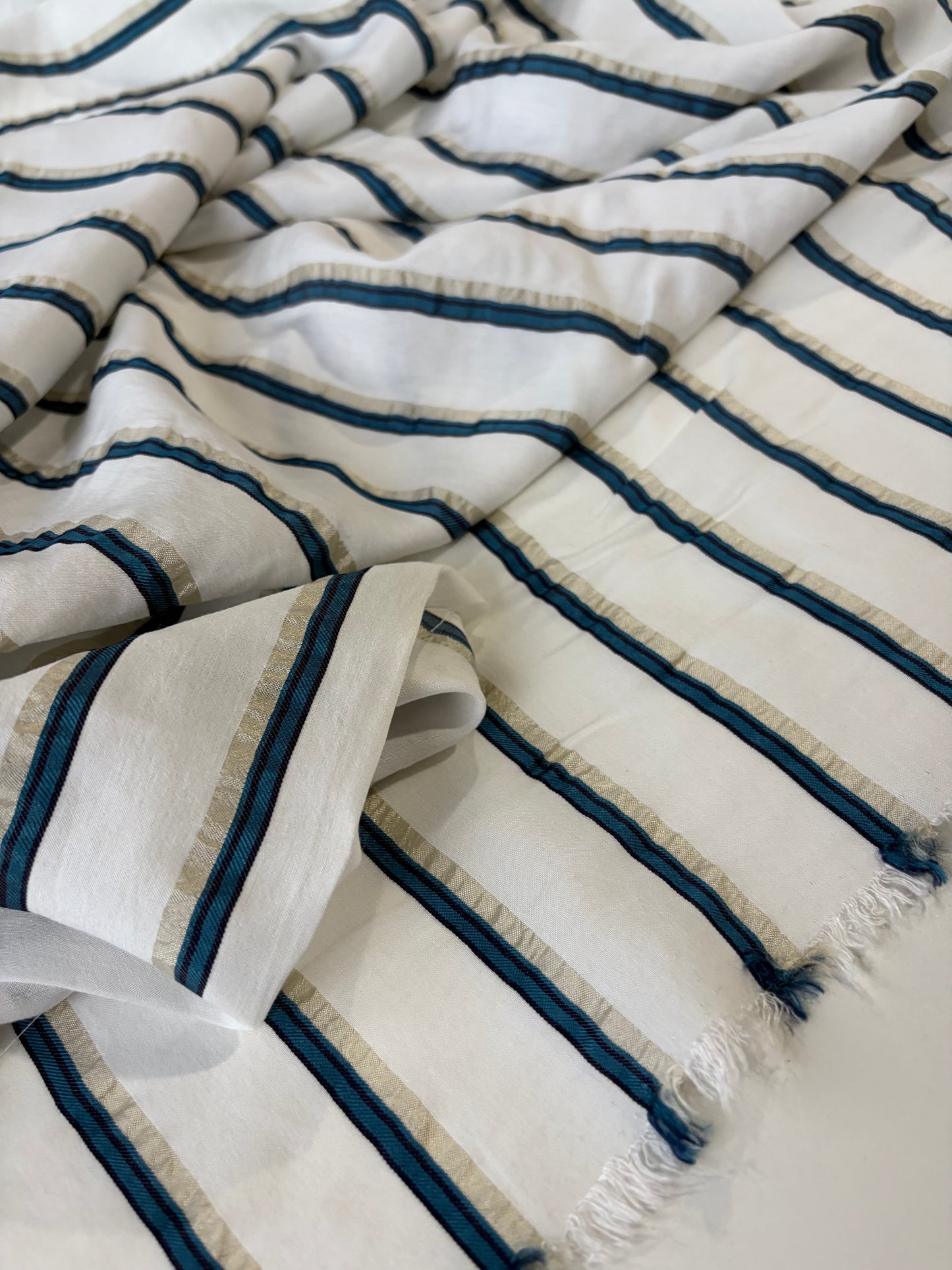 FREDO 013 viscose silk stripes