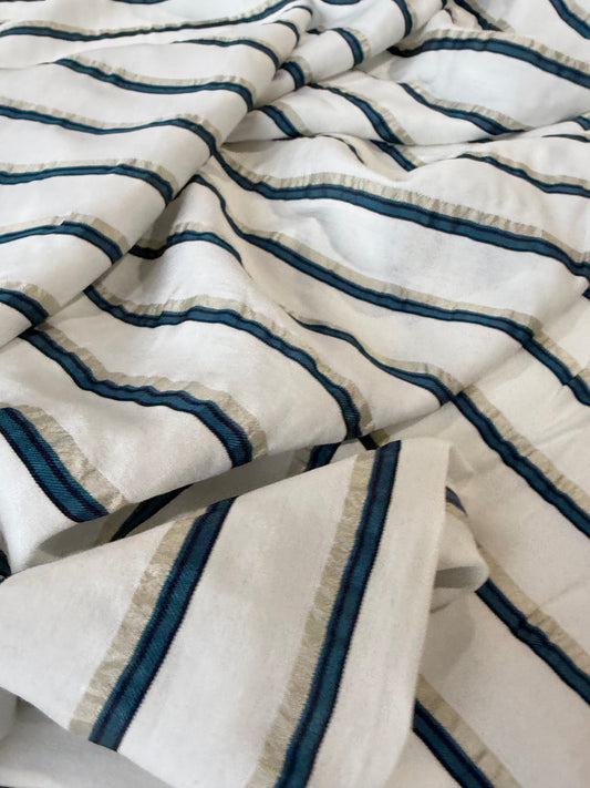 FREDO 013 viscose silk stripes