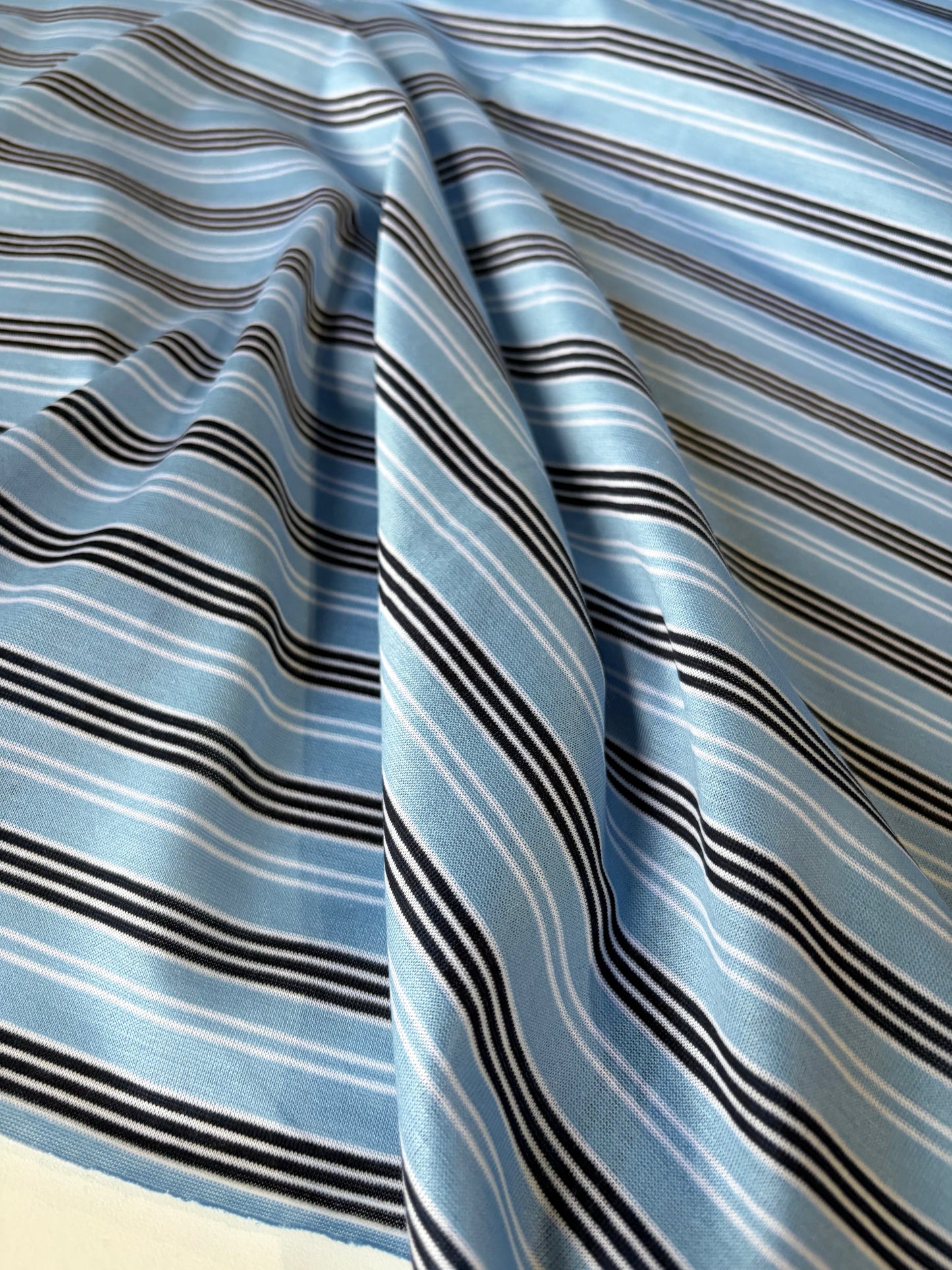 FREDO 014 light cotton jersey stripes
