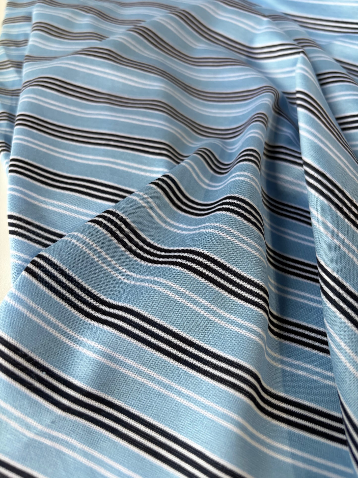 FREDO 014 light cotton jersey stripes