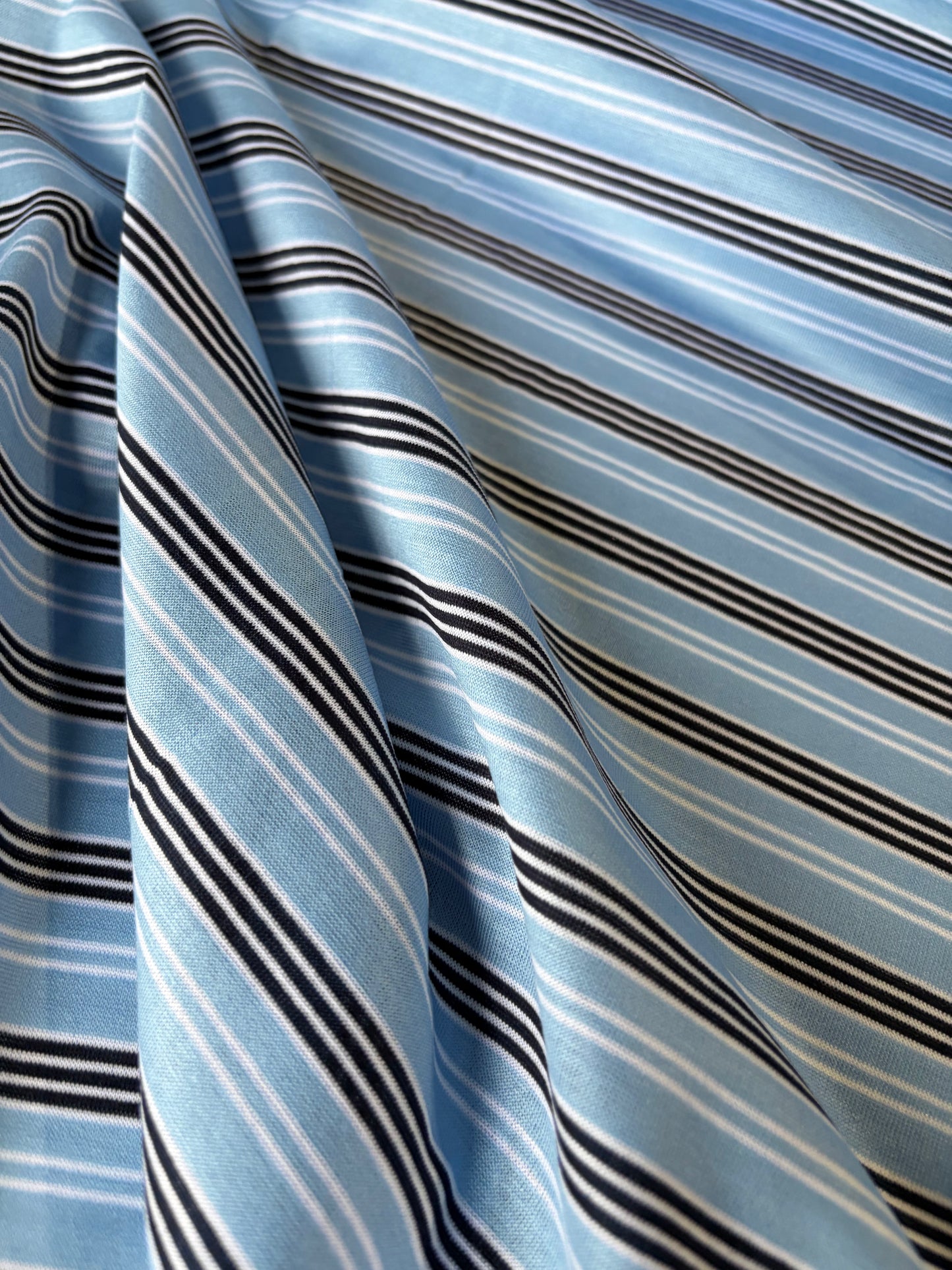 FREDO 014 light cotton jersey stripes