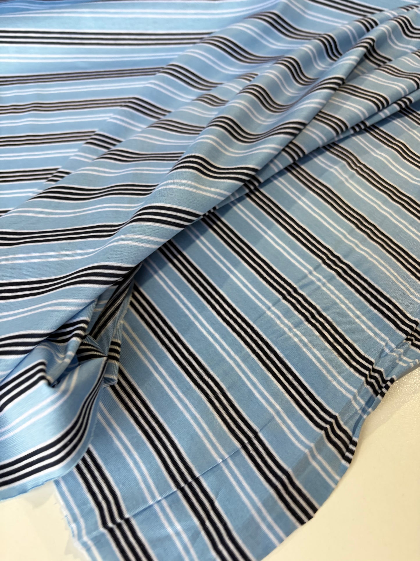 FREDO 014 light cotton jersey stripes