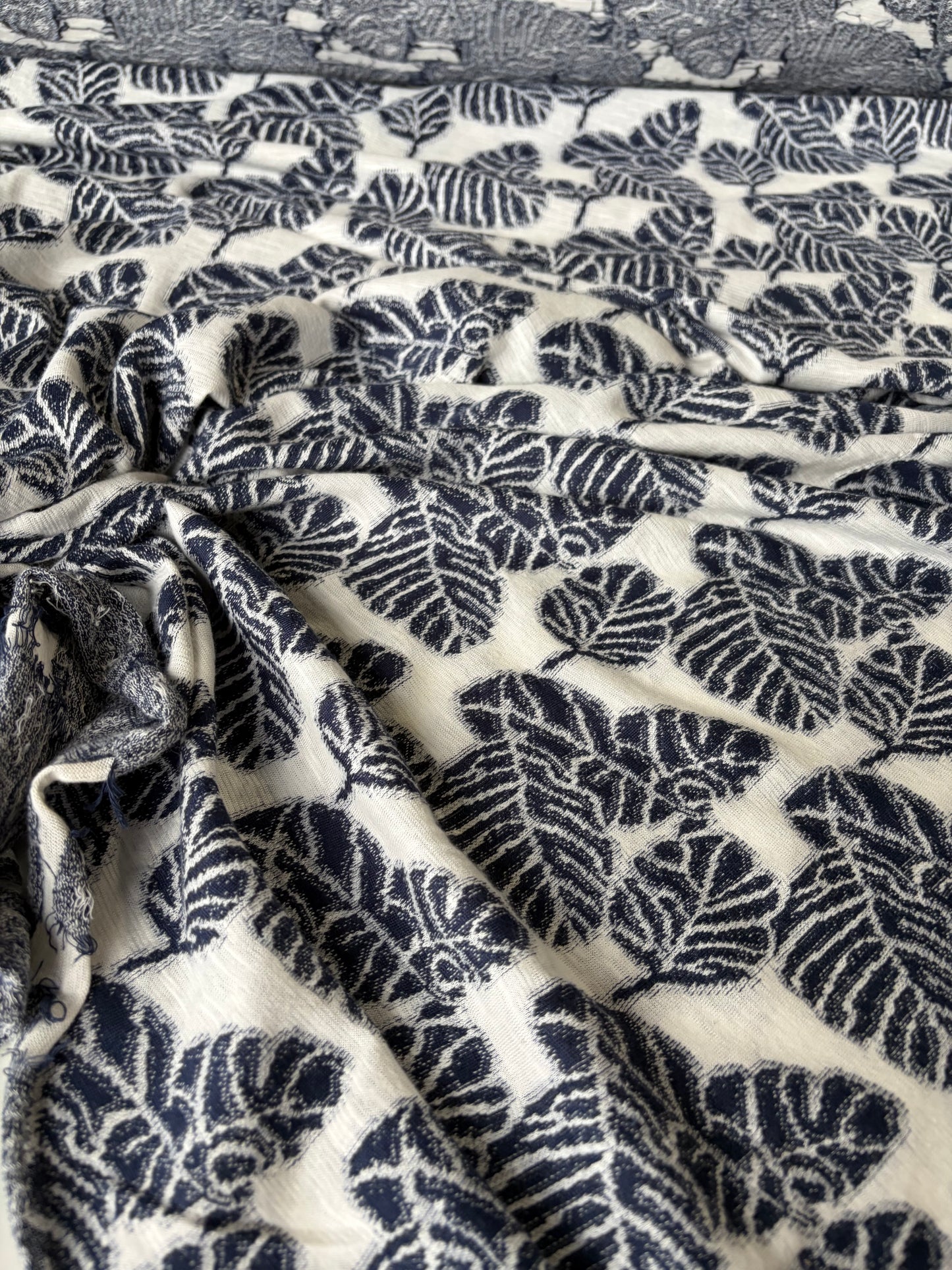 FREDO 015 jersey jacquard navy/white