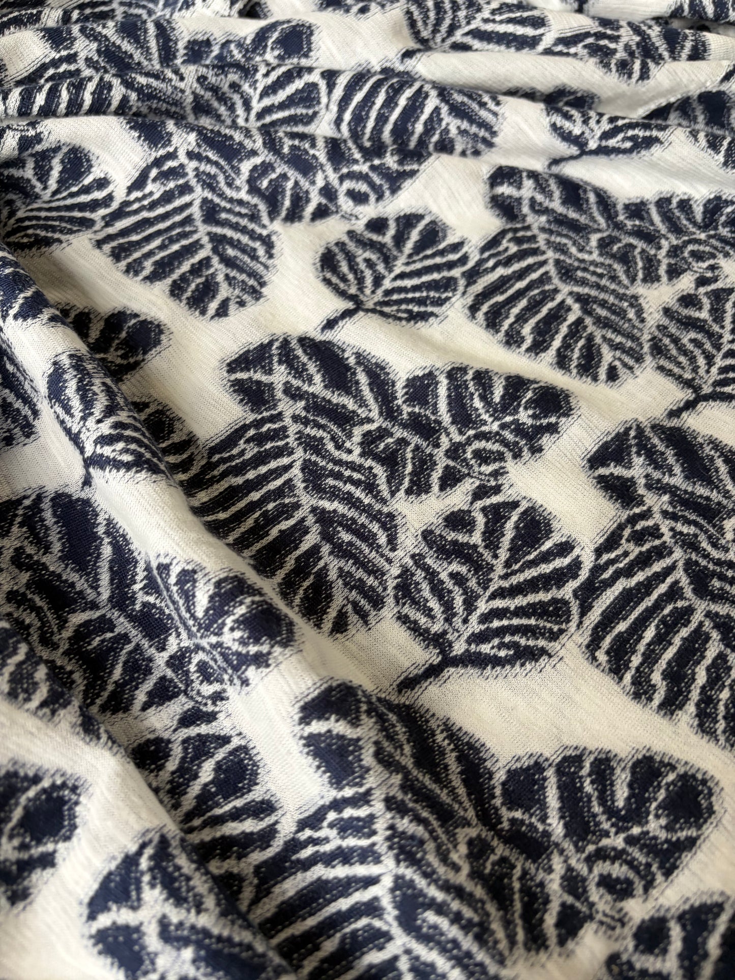 FREDO 015 jersey jacquard navy/white