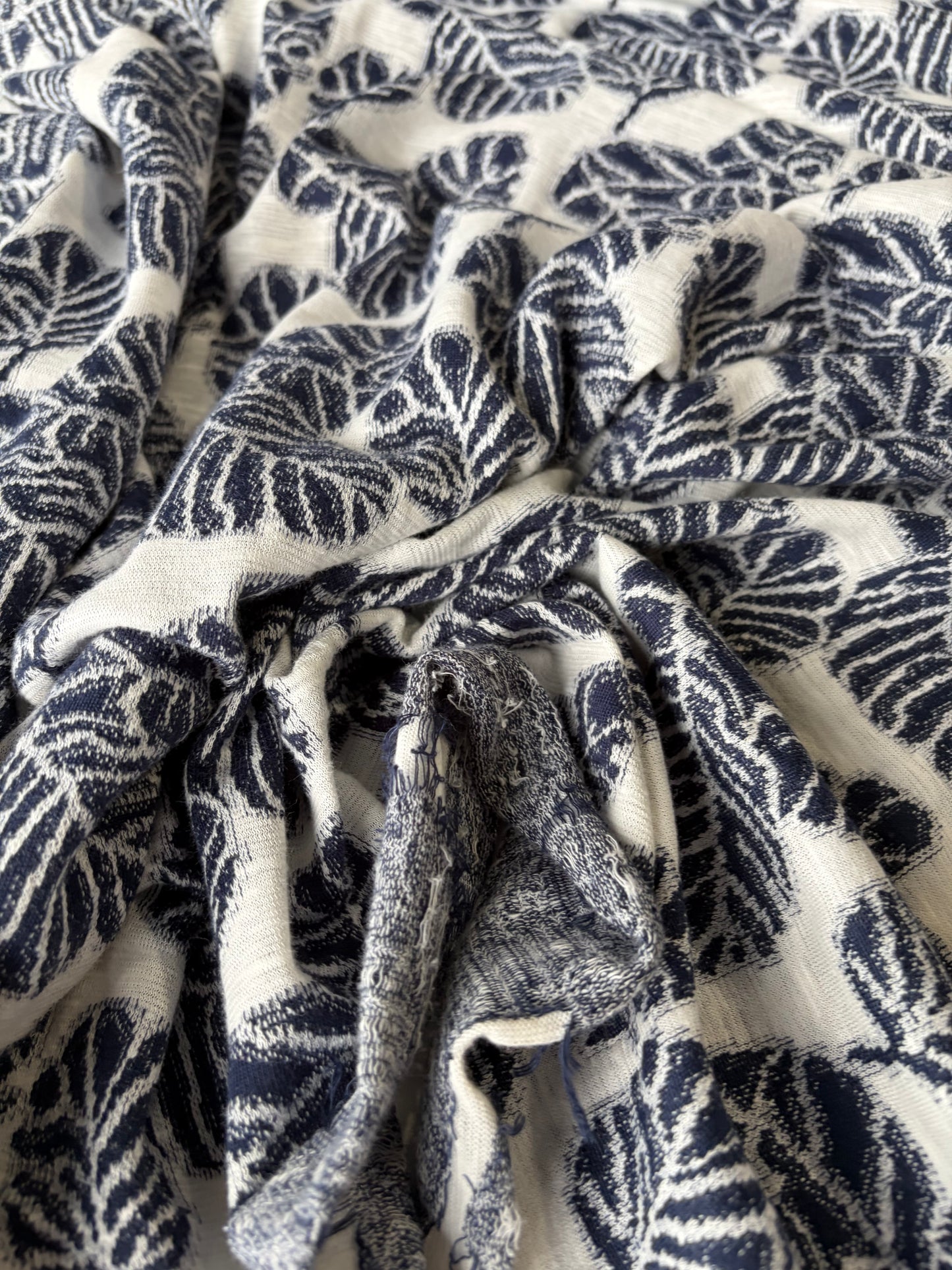 FREDO 015 jersey jacquard navy/white