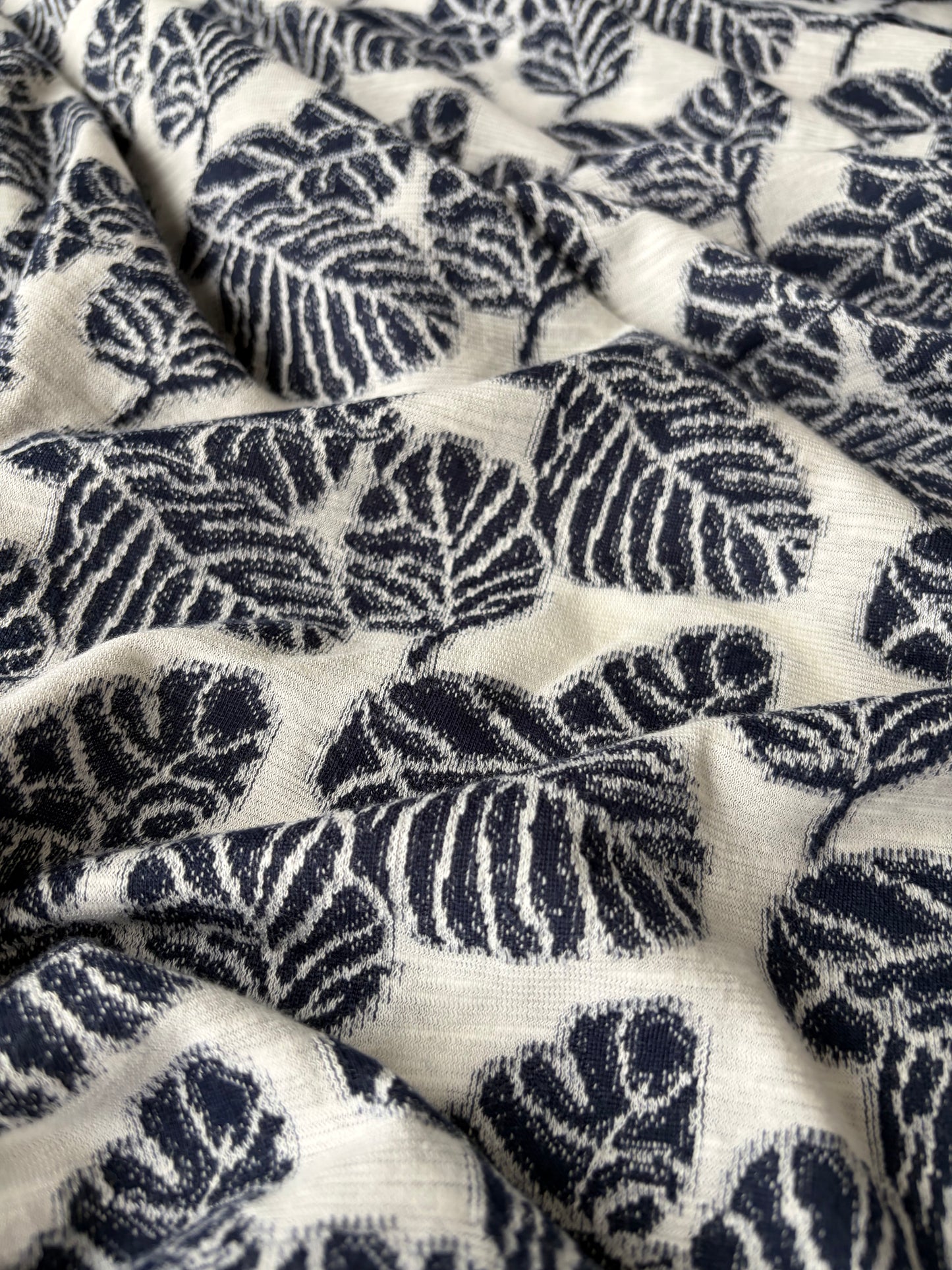 FREDO 015 jersey jacquard navy/white