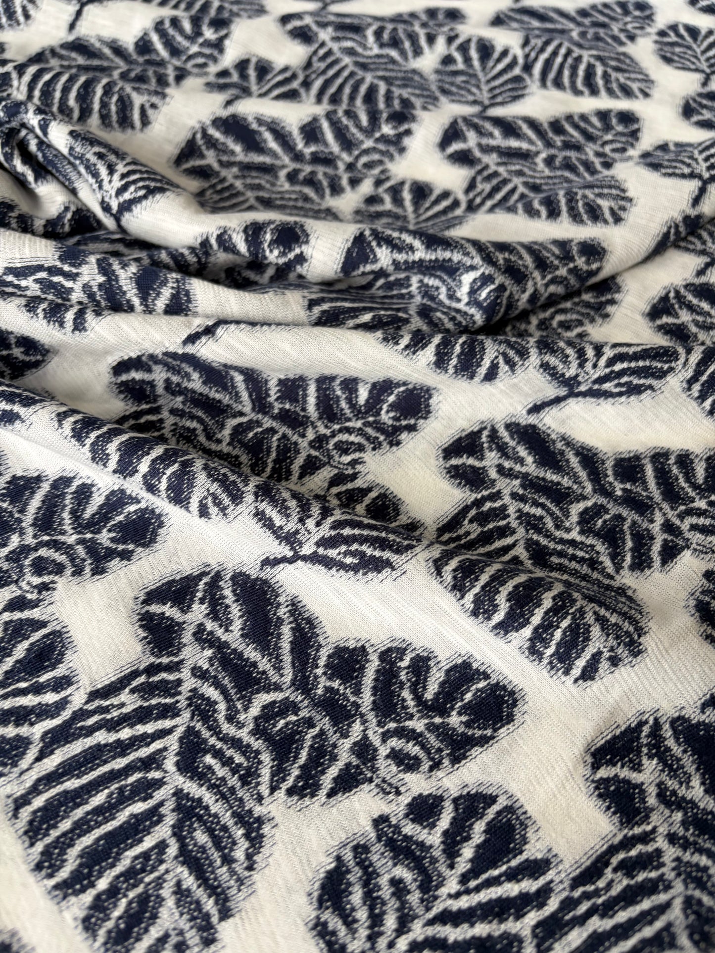 FREDO 015 jersey jacquard navy/white