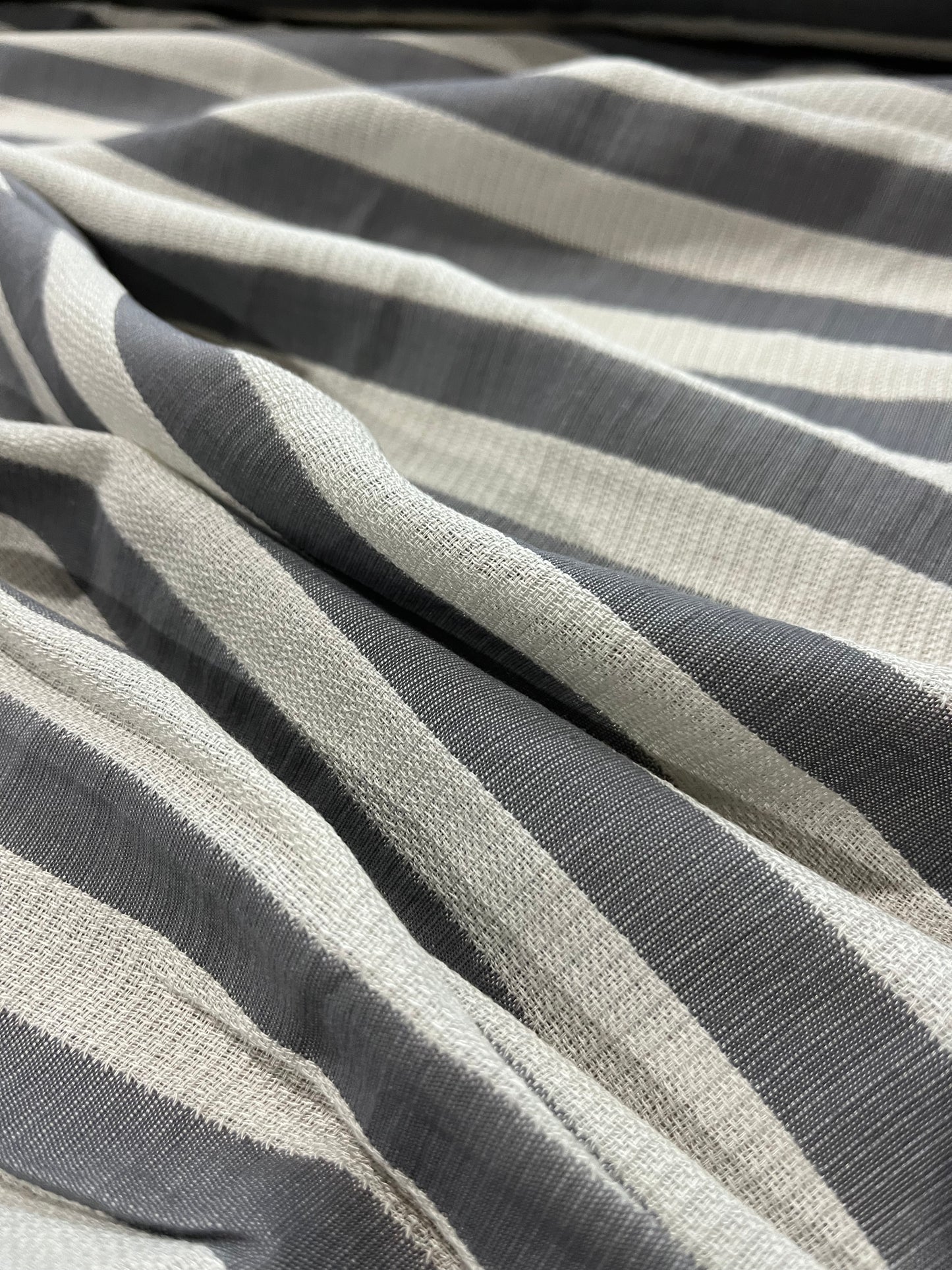 H01 Zorba #18 gauze stripes white/grey