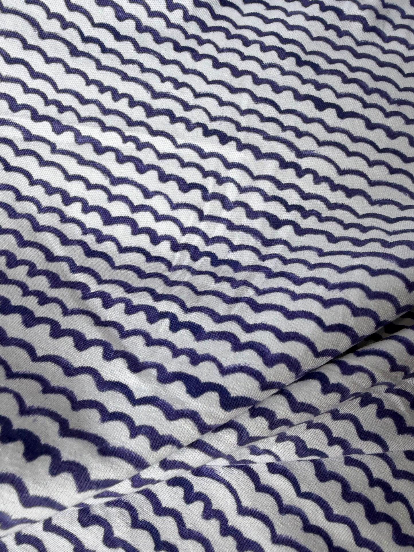 FREDO 016 jersey viscose indigo waves