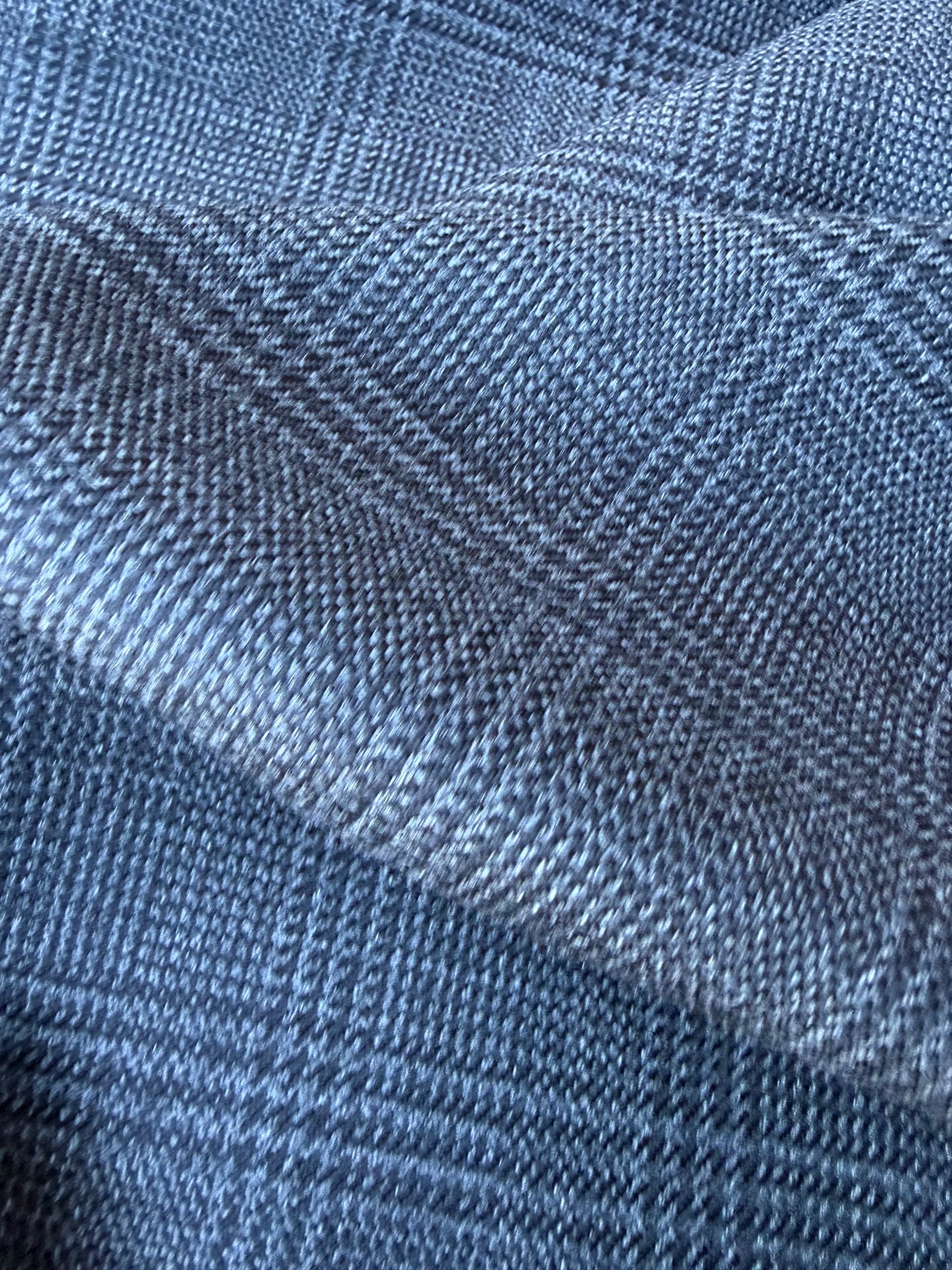 LORO 026 black/grey Prince of Wales wool stretch