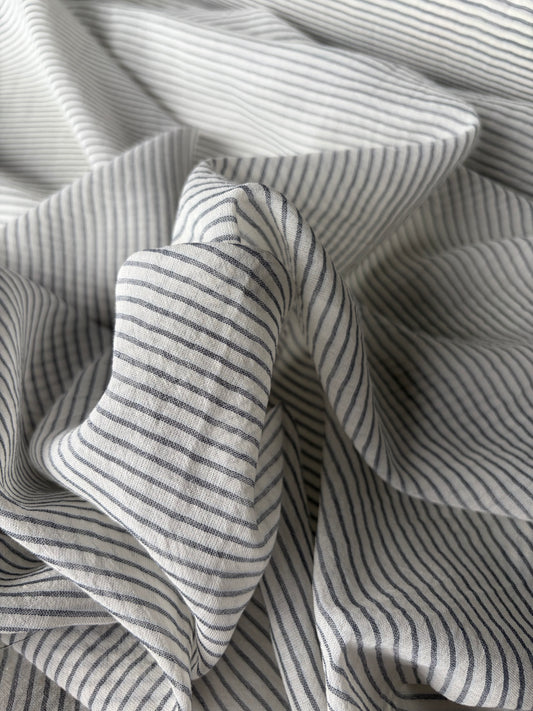 FREDO 018 yarndyed  cotton voile stripes