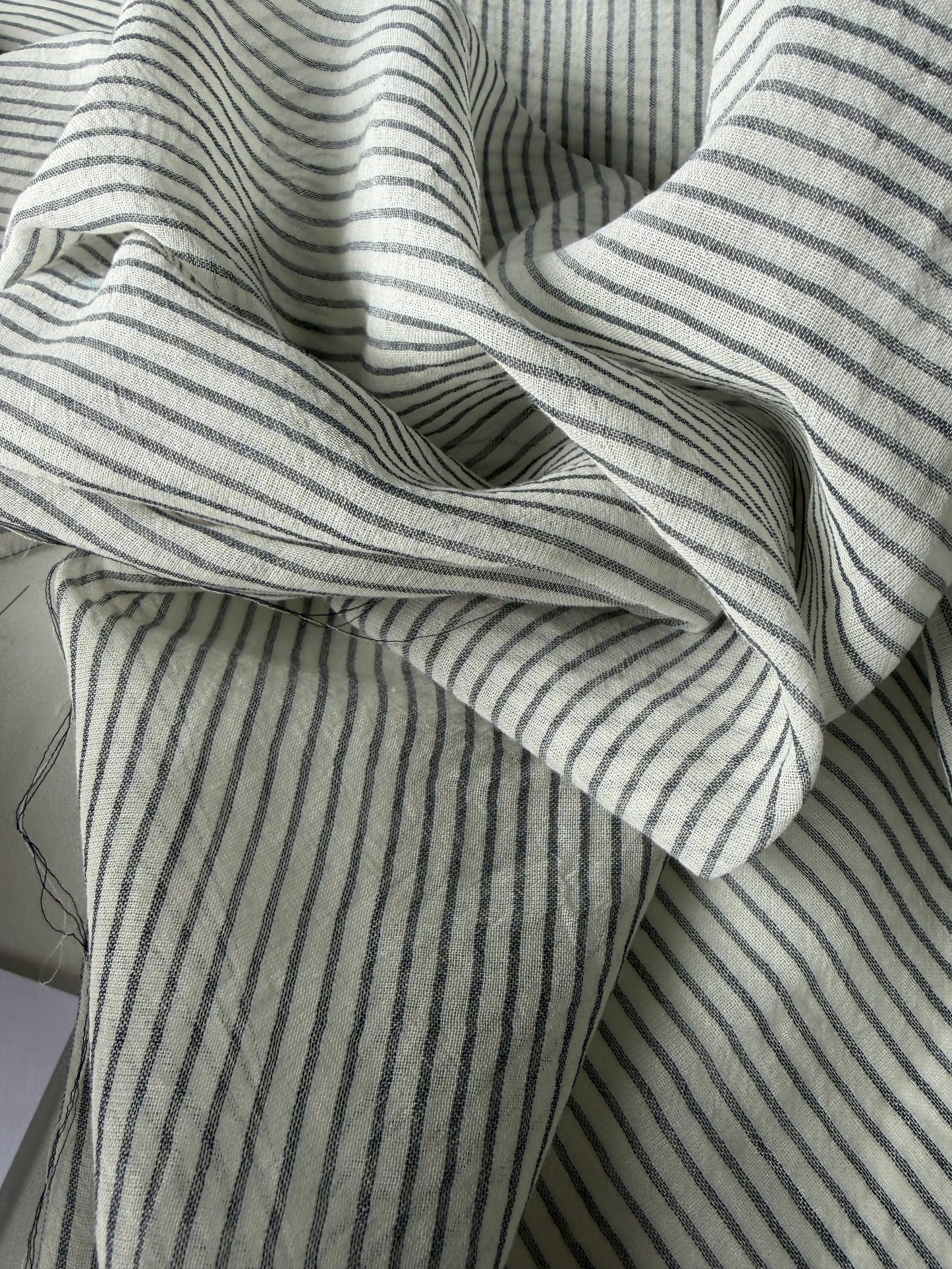 FREDO 018 yarndyed  cotton voile stripes