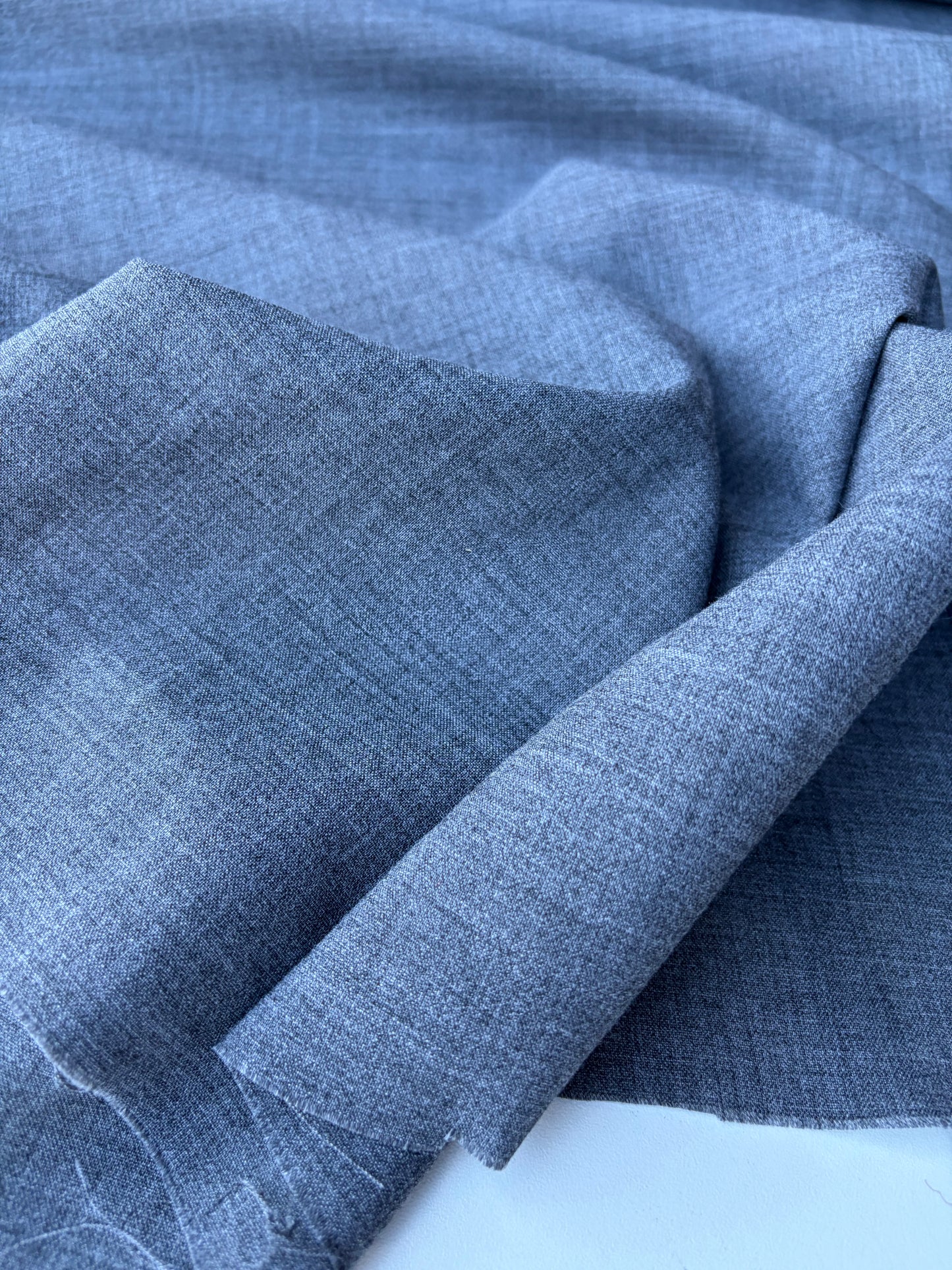 LORO 029 grey mélange toile wool stretch