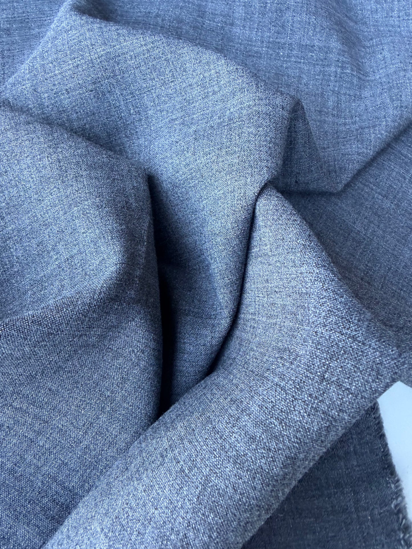 LORO 029 grey mélange toile wool stretch