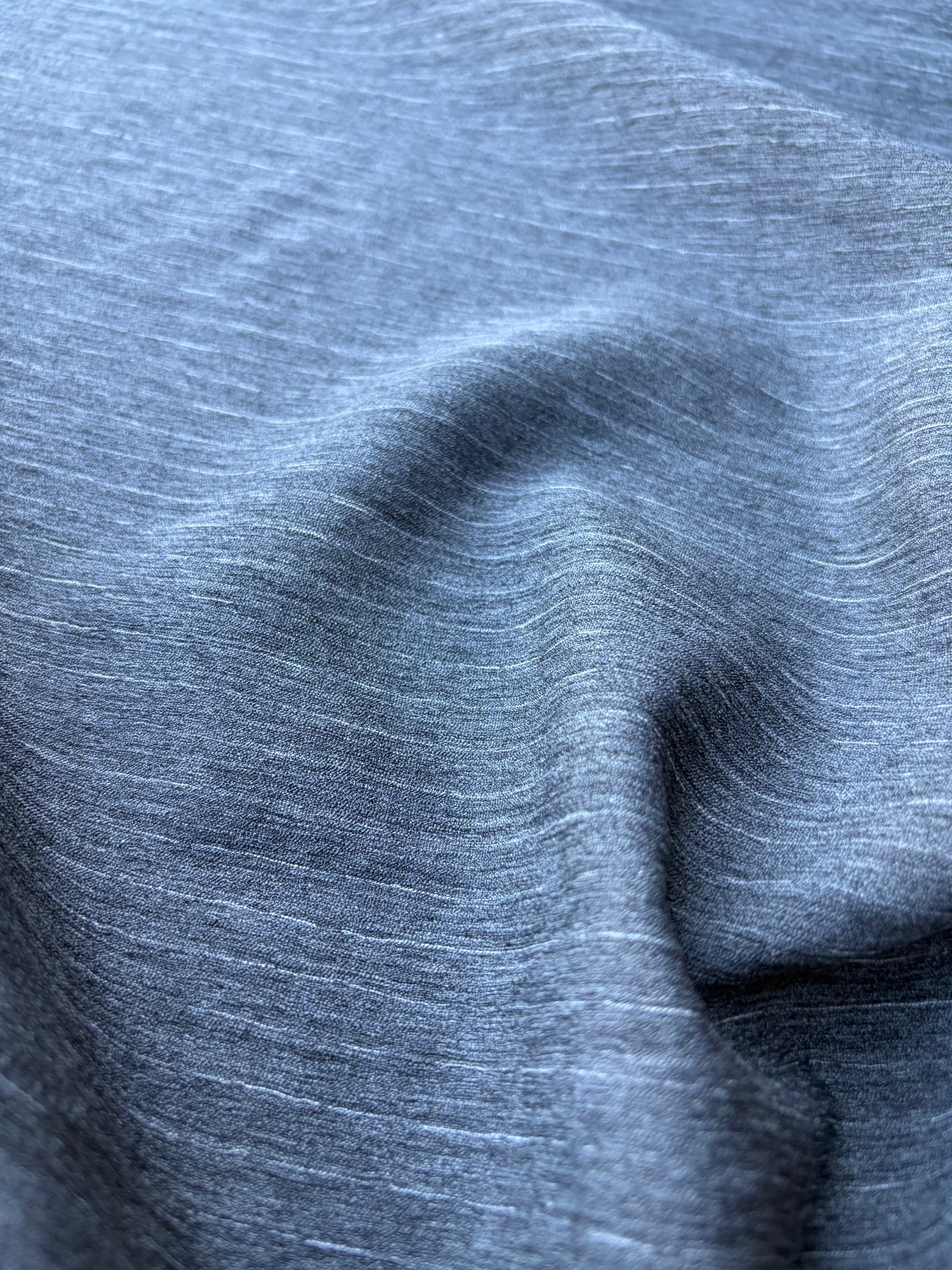 LORO 030 grey mélange striped toile wool