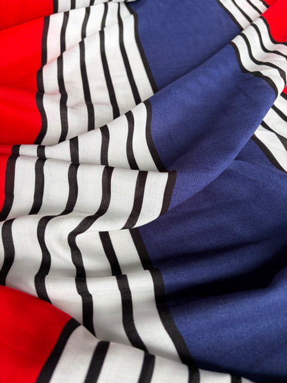 PC FREDO 023 viscose voile stripes