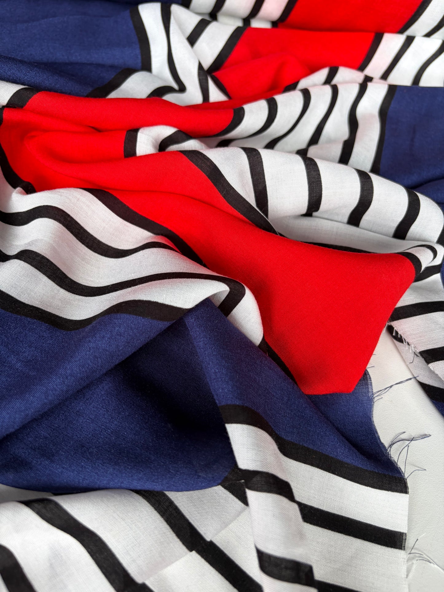 FREDO 023 viscose voile stripes