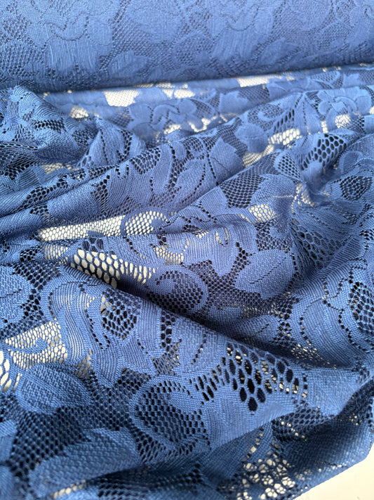 FREDO 024 cotton lace dark blue