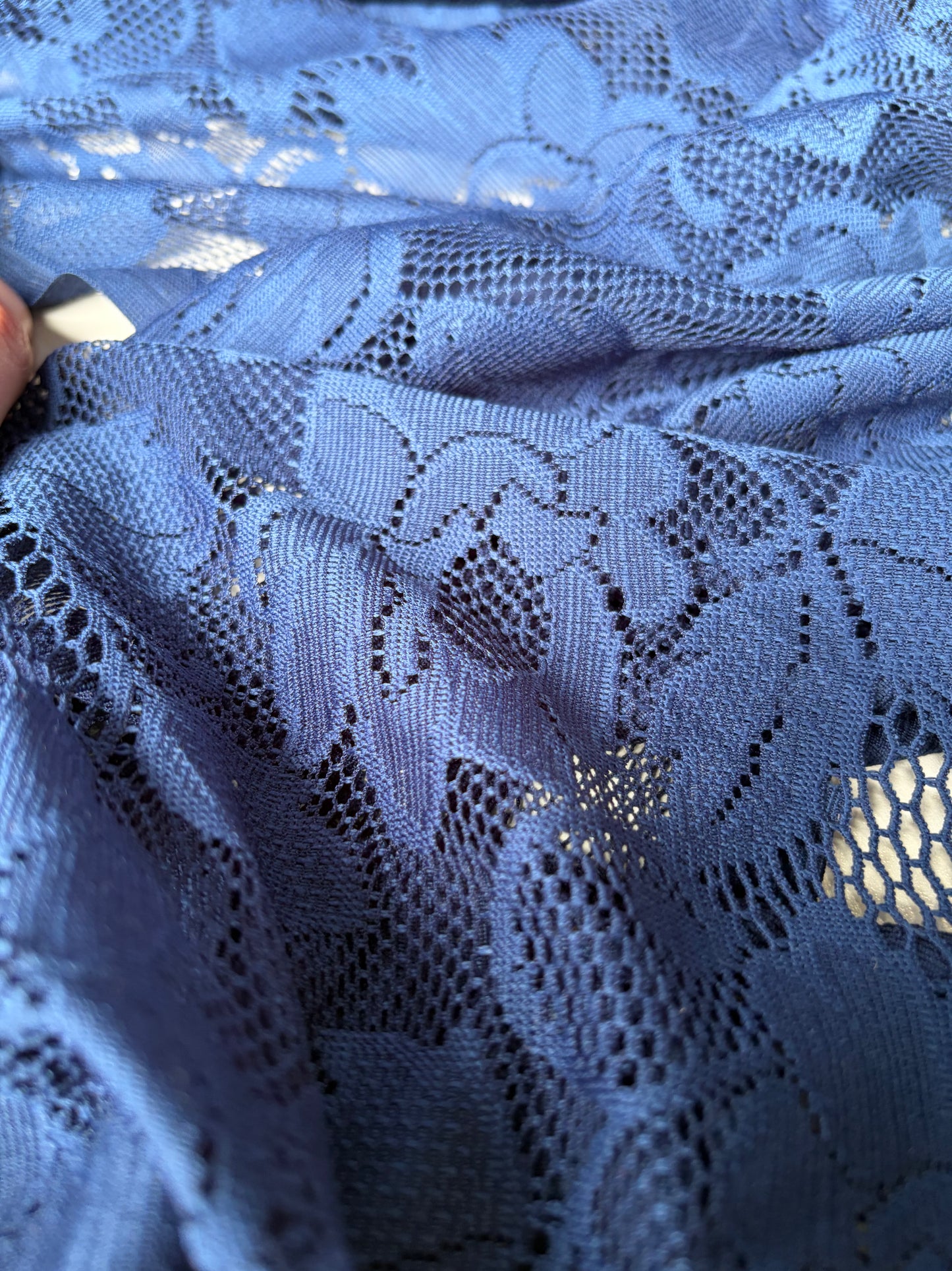 FREDO 024 cotton lace dark blue