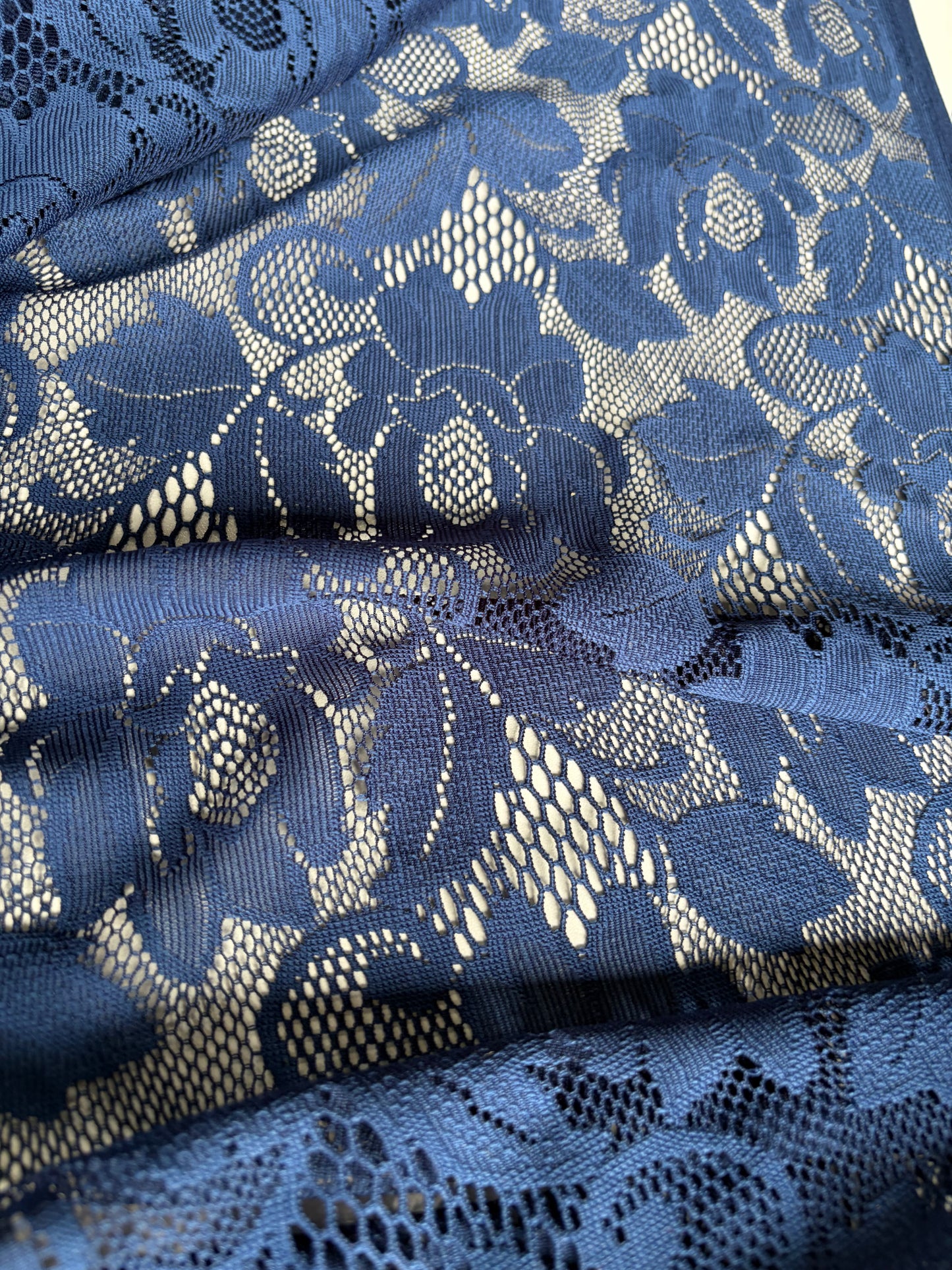 FREDO 024 cotton lace dark blue