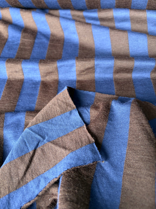 FREDO 025 wool double jersey stripes