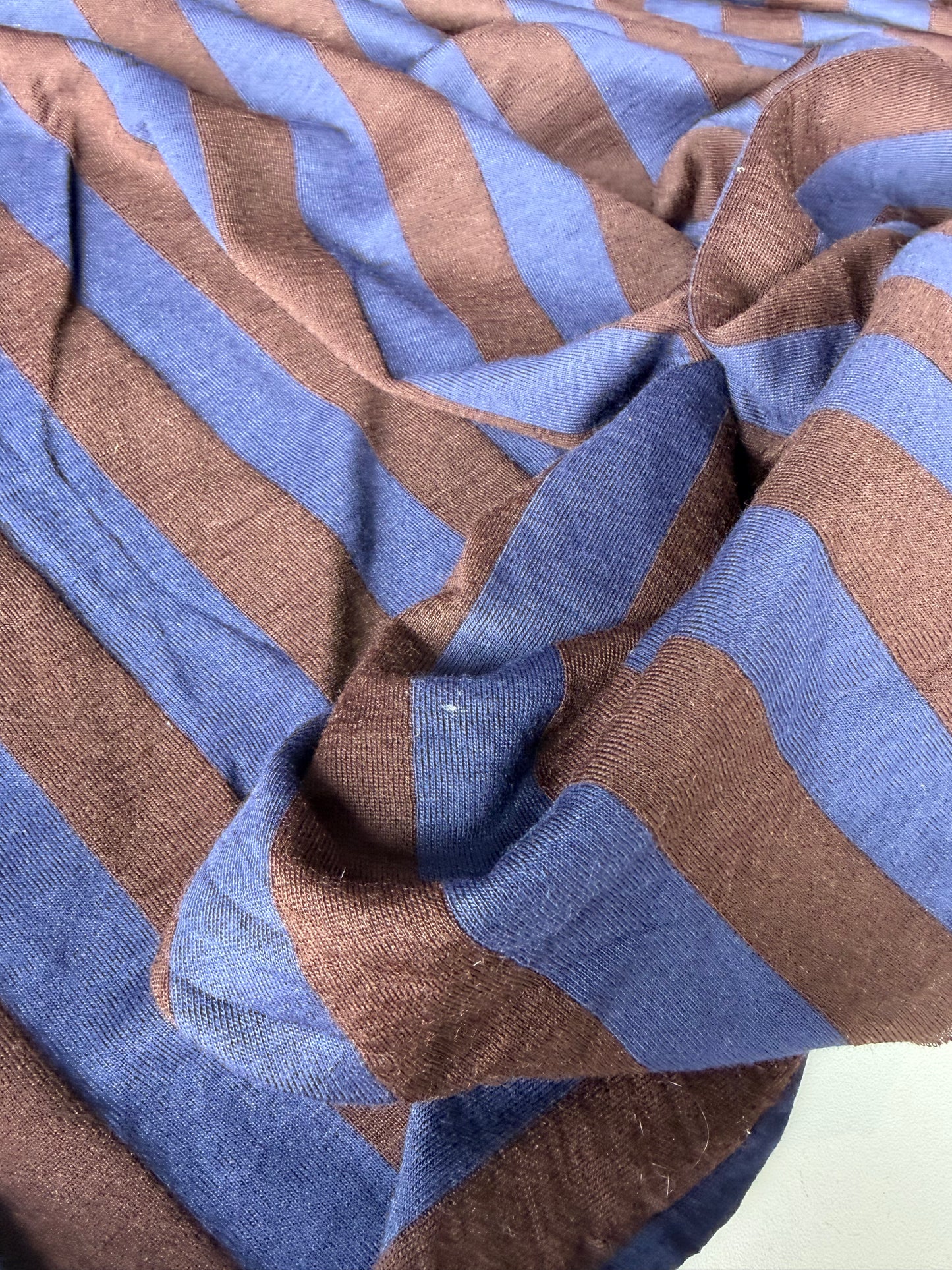 FREDO 025 wool double jersey stripes