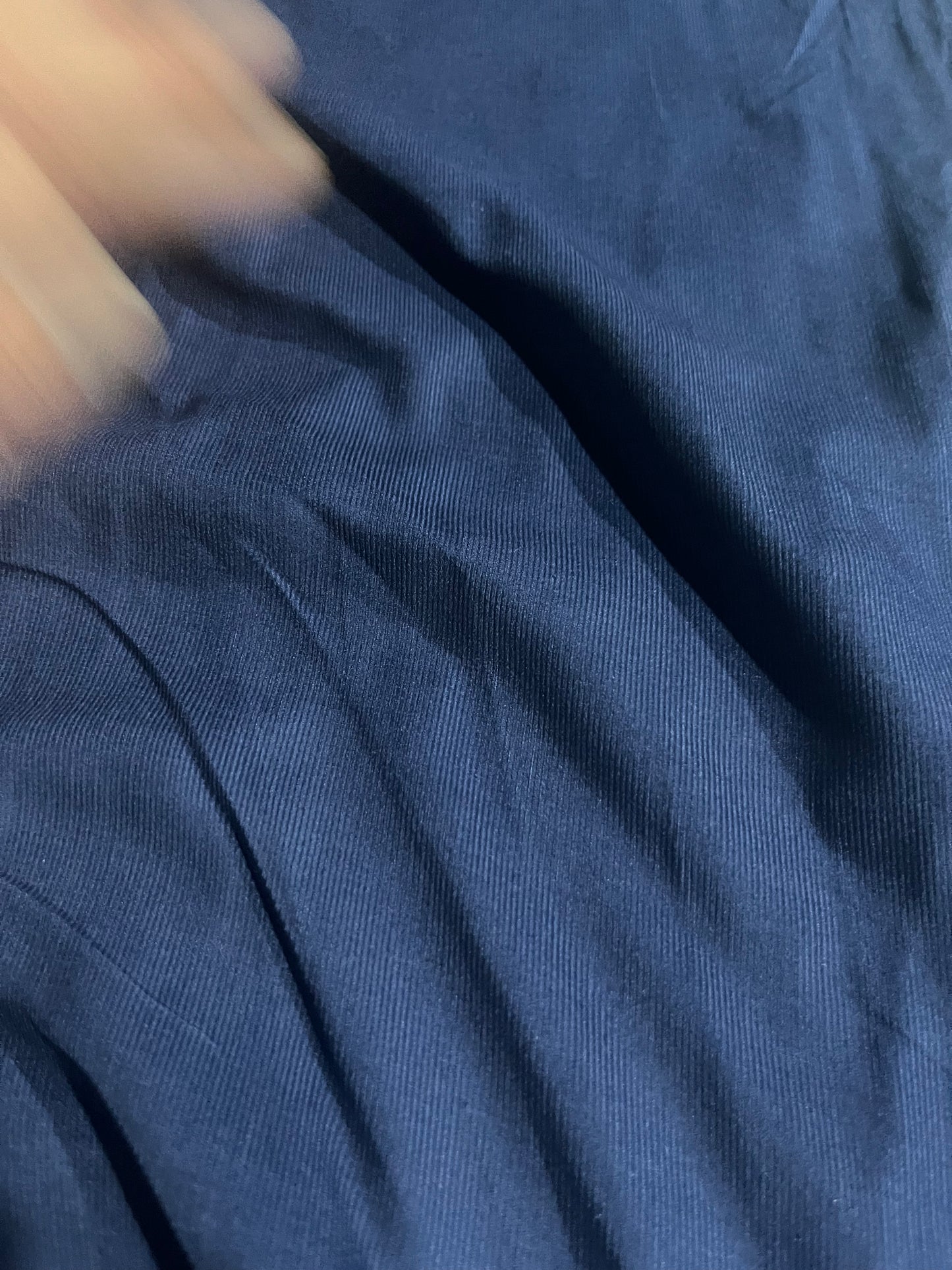 DAMIANO 005 washed velours babycord indigo
