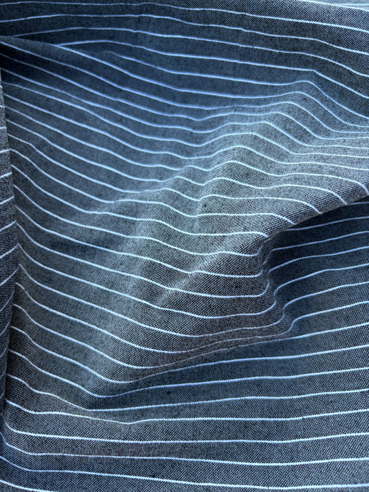 PC CHARLY 001 black/white pinstripe cotton stretch