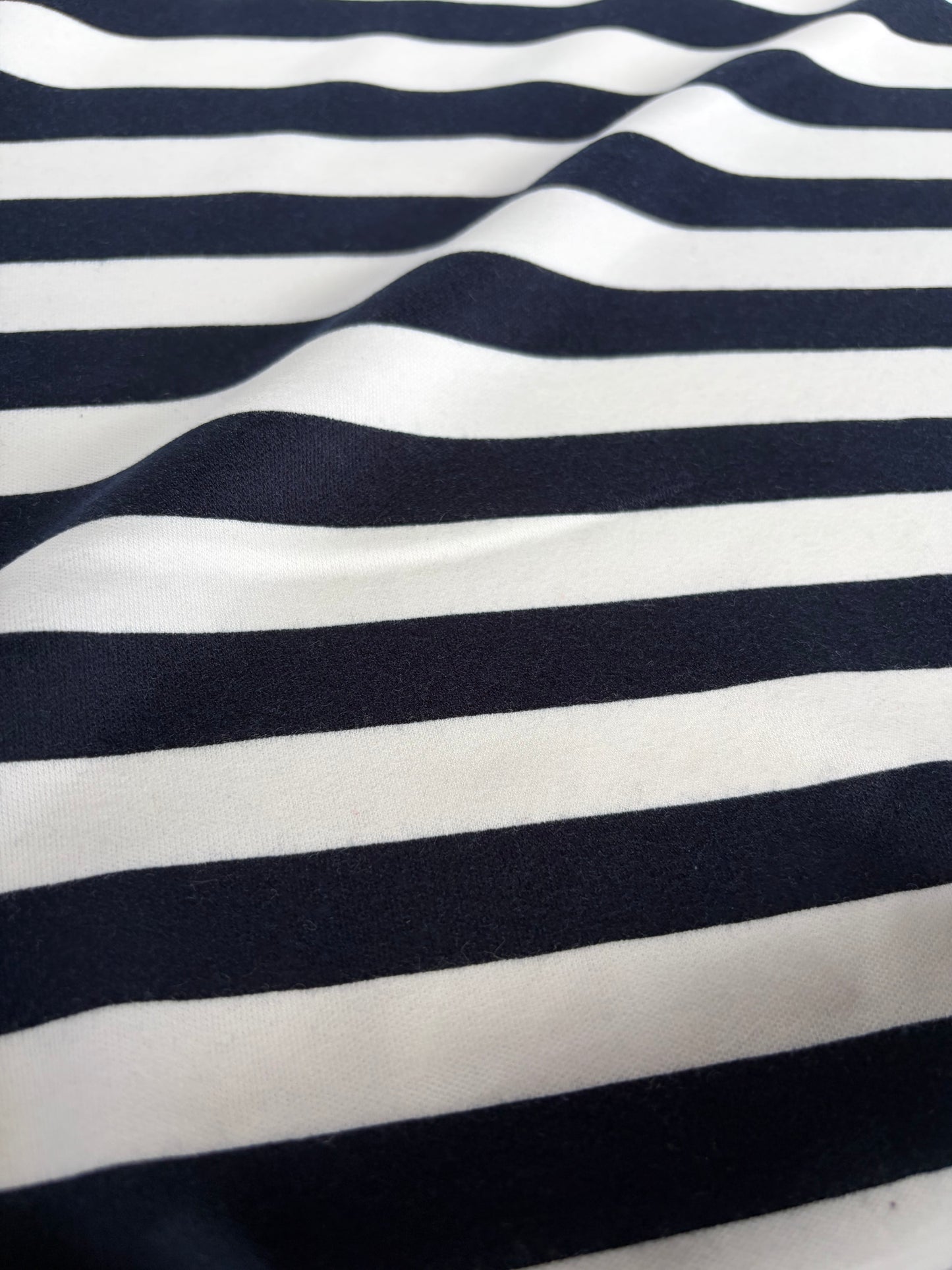 FREDO 027 cotton jersey navy/white stripes