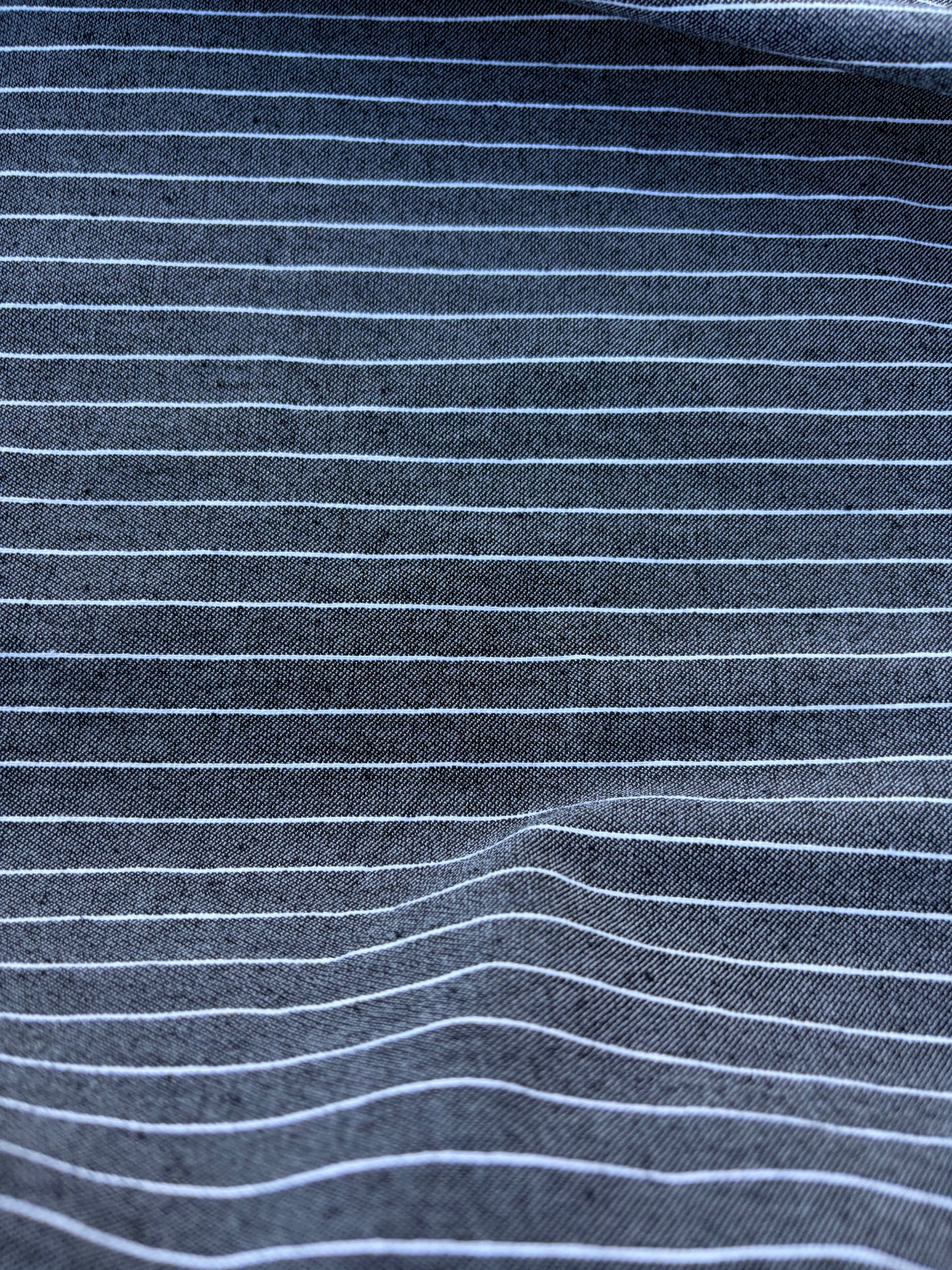 CHARLY 001 black/white pinstripe cotton stretch