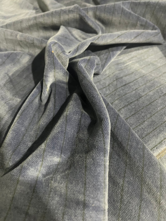 DAMIANO 006 cotton velvet with pinstripe