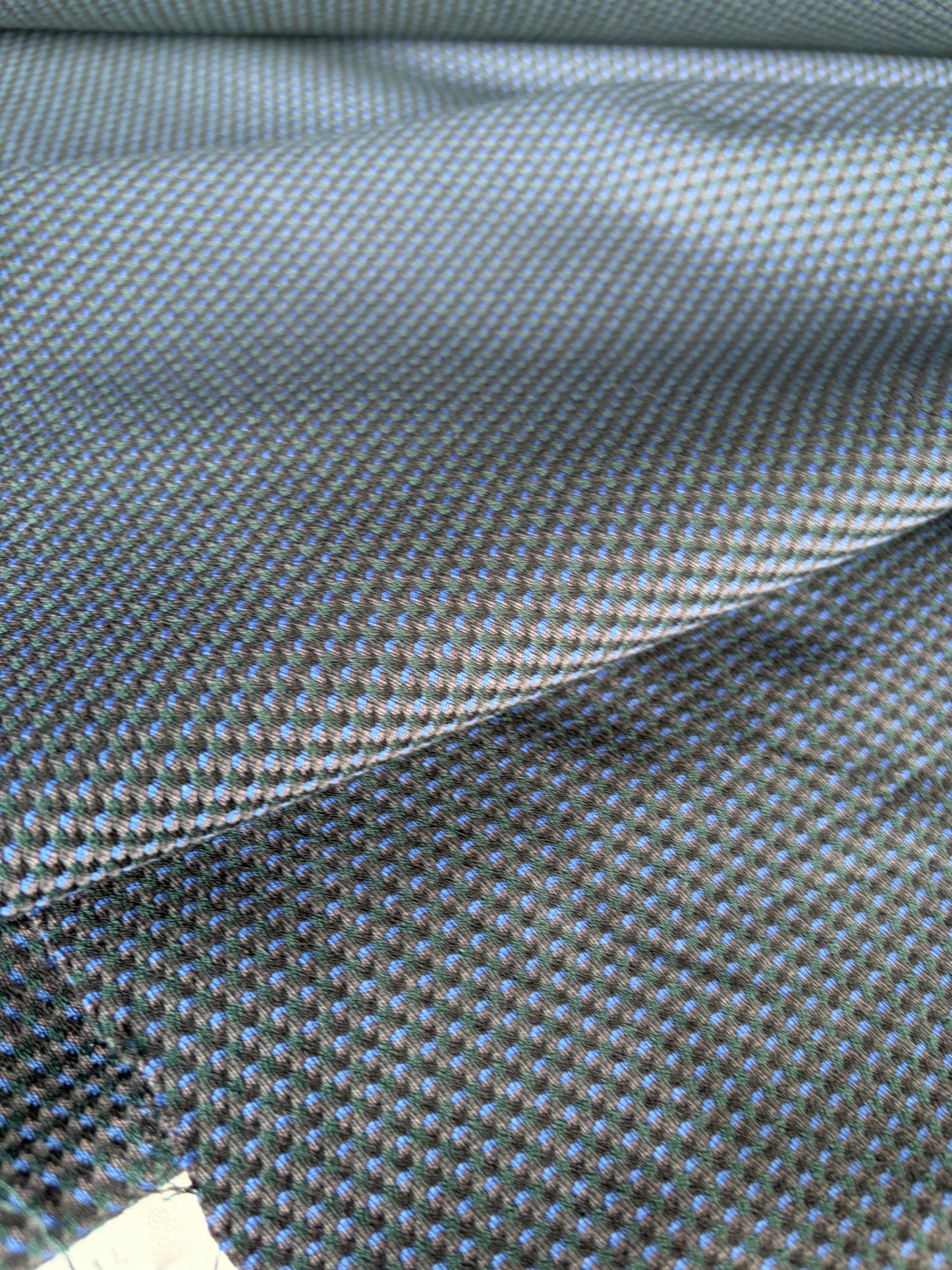 FREDO 028 cotton stretch jacquard navy/cobalt
